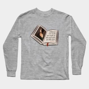 wuthering heights quote Long Sleeve T-Shirt